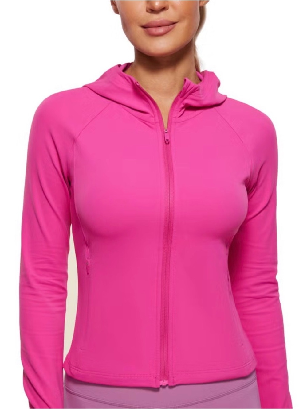 💕 NEW Zip-Front Hoodie Jacket - Hot Pink